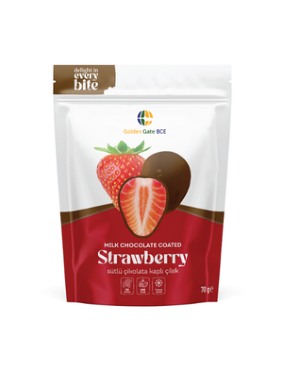 MILK CHOCOLATE COVERED FREEZE DRIED STRAWBERRY