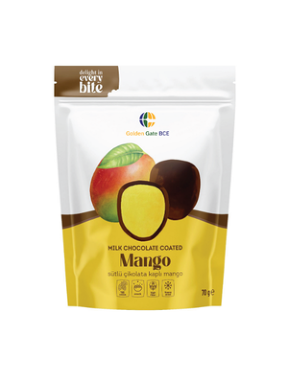 MILK CHOCOLATE COATED FREEZE DRIED MANGO