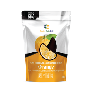 DARK CHOCOLATE COATED FREEZE DRIED ORANGE