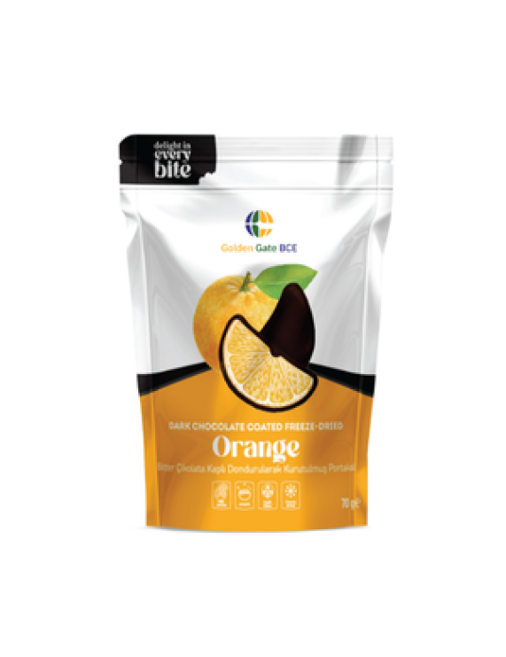 DARK CHOCOLATE COATED FREEZE DRIED ORANGE