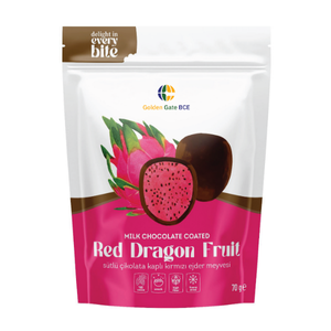 MILK CHOCOLATE COATED FREEZE DRIED RED DRAGON FRUIT
